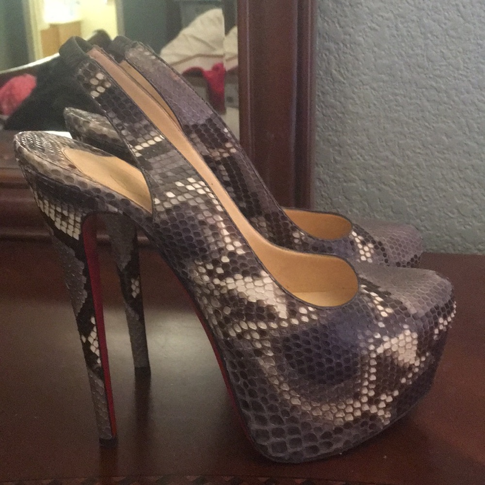 Christian Louboutin Dafsling 160 Python Indio